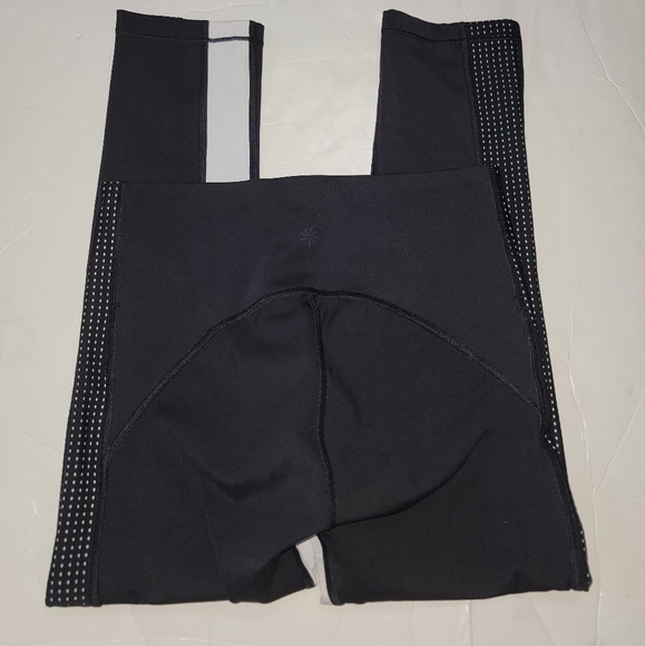 Athleta Hiit It Mesh Capri Leggings Size XS Black/White - Picture 4 of 10